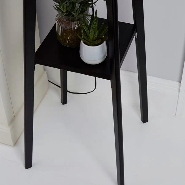 Dunelm Beaumont Wood Tripod Plant Black Floor Lamp 5 Dunelm Beaumont Wood Tripod Plant Black Floor Lamp - Image 3