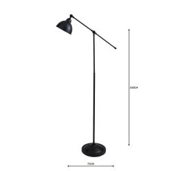 Dunelm Lever Arm Black Floor Lamp -Dunelm Shop 1000158533 alt04