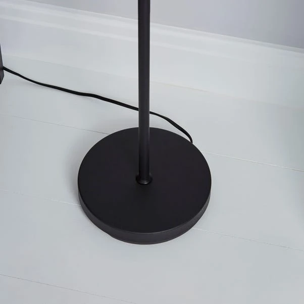 Dunelm Milas 3 Light Black Industrial Floor Lamp 6 Dunelm Milas 3 Light Black Industrial Floor Lamp - Image 4