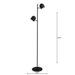 Elements Harme 2 Light Black Touch Dimmable Floor Lamp 11 Elements Harme 2 Light Black Touch Dimmable Floor Lamp -Dunelm Shop 1000158545 alt04
