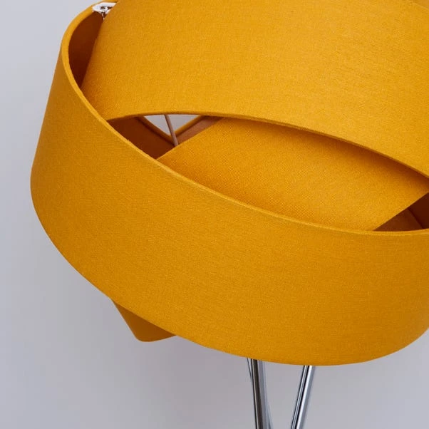 Dunelm Elements Harley Tripod Ochre Floor Lamp 5 Dunelm Elements Harley Tripod Ochre Floor Lamp - Image 3