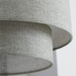 Dunelm Sara Two Tier Lamp Shade Grey -Dunelm Shop 1000158577 alt02