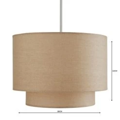 Dunelm Sara Two Tier Lamp Shade 30cm Natural -Dunelm Shop 1000158580 alt04
