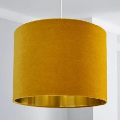 Dunelm Santos Drum Lamp Shade 36cm Ochre 7 Dunelm Santos Drum Lamp Shade 36cm Ochre -Dunelm Shop 1000158593 alt01