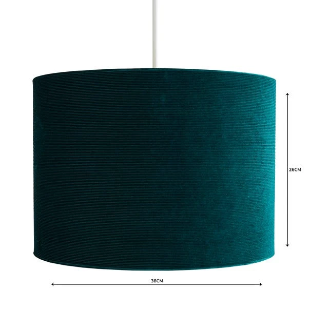 Dunelm Santos Drum Lamp Shade 36cm Green 6 Dunelm Santos Drum Lamp Shade 36cm Green - Image 4