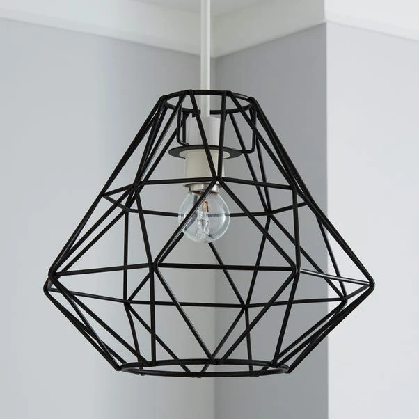 Dunelm Bremen Black Easy Fit Pendant 4 Dunelm Bremen Black Easy Fit Pendant - Image 2