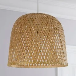 Dunelm Leena Bamboo Easy Fit Pendant -Dunelm Shop 1000158663 alt01