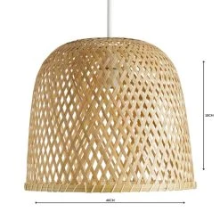 Dunelm Leena Bamboo Easy Fit Pendant -Dunelm Shop 1000158663 alt04