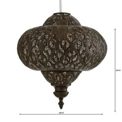 Dunelm Lucena Bronze Easy Fit Pendant -Dunelm Shop 1000158666 alt04