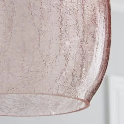 Dunelm Akola Pink Glass Easy Fit Pendant -Dunelm Shop 1000158675 alt02