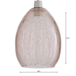 Dunelm Akola Pink Glass Easy Fit Pendant -Dunelm Shop 1000158675 alt04
