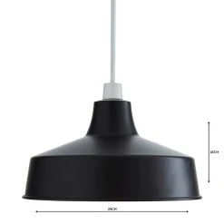 Dunelm Stern Black Easy Fit Pendant -Dunelm Shop 1000158683 alt04