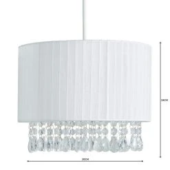 Dunelm Riah Jewel Shade Ivory Easy Fit Pendant 10 Dunelm Riah Jewel Shade Ivory Easy Fit Pendant -Dunelm Shop 1000158686 alt04