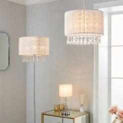 Dunelm Riah Jewel Shade Ivory Easy Fit Pendant 11 Dunelm Riah Jewel Shade Ivory Easy Fit Pendant -Dunelm Shop 1000158686 alt08