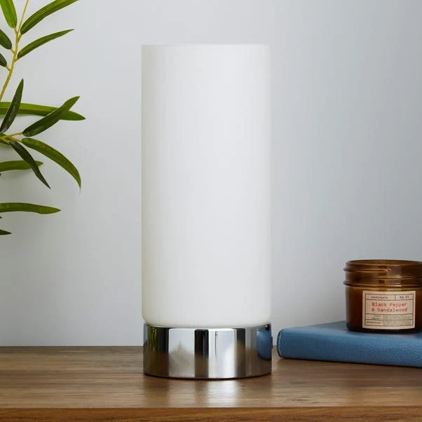 Dunelm Colton USB Port Frosted Glass Table Lamp 4 Dunelm Colton USB Port Frosted Glass Table Lamp - Image 2