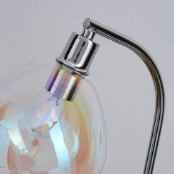 Elements Latisha Iridescent Glass Marble Base Task Desk Lamp -Dunelm Shop 1000158723 alt02