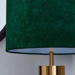 Dunelm Nesa Brushed Gold And Bottle Green Touch Table Lamp -Dunelm Shop 1000158728 alt03