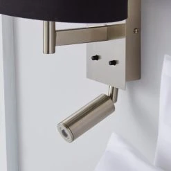 Dunelm Reader Shaded Black Wall Light 10 Dunelm Reader Shaded Black Wall Light -Dunelm Shop 1000158739 alt02