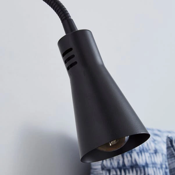 Dunelm Nola Adjustable Easy Fit Plug In Wall Light Black 5 Dunelm Nola Adjustable Easy Fit Plug In Wall Light Black - Image 3