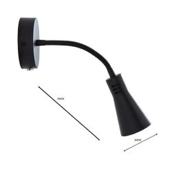 Dunelm Nola Adjustable Easy Fit Plug In Wall Light Black 12 Dunelm Nola Adjustable Easy Fit Plug In Wall Light Black -Dunelm Shop 1000158740 alt04