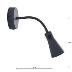 Dunelm Nola Adjustable Easy Fit Plug In Wall Light Grey 12 Dunelm Nola Adjustable Easy Fit Plug In Wall Light Grey -Dunelm Shop 1000158741 alt04