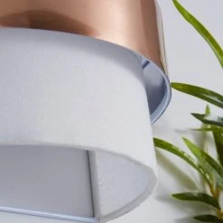 Dunelm Joey Ivory Shaded Copper Wall Light -Dunelm Shop 1000158743 alt02