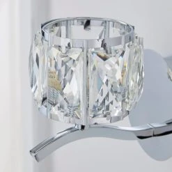 Dunelm Kleio Glass Chrome Wall Light 10 Dunelm Kleio Glass Chrome Wall Light -Dunelm Shop 1000158744 alt02