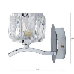 Dunelm Kleio Glass Chrome Wall Light 12 Dunelm Kleio Glass Chrome Wall Light -Dunelm Shop 1000158744 alt04