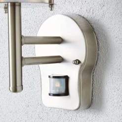 Dunelm Derek PIR Sensor Glass Steel Outdoor Wall Light 11 Dunelm Derek PIR Sensor Glass Steel Outdoor Wall Light -Dunelm Shop 1000158750 alt03