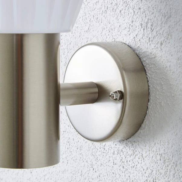 Dunelm Rover LED Frosted Shade Steel Outdoor Wall Light 6 Dunelm Rover LED Frosted Shade Steel Outdoor Wall Light - Image 4