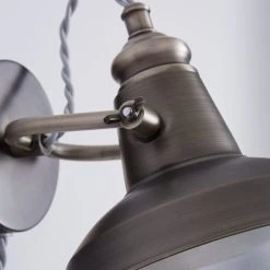 Dunelm Lucas Industrial Easy Fit Plug In Wall Light Pewter 10 Dunelm Lucas Industrial Easy Fit Plug In Wall Light Pewter -Dunelm Shop 1000158758 alt02