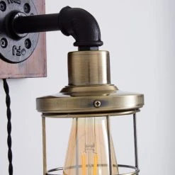 Dunelm Milas Pipe Industrial Easy Fit Plug In Wall Light Black 10 Dunelm Milas Pipe Industrial Easy Fit Plug In Wall Light Black -Dunelm Shop 1000158759 alt02