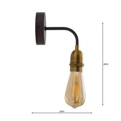 Dunelm Marsden Antique Brass Industrial Wall Light -Dunelm Shop 1000158761 alt04
