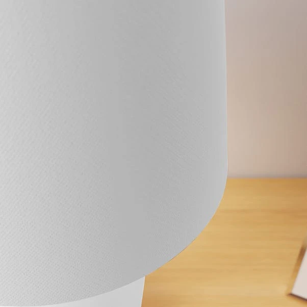 Dunelm Ava Stoneware White Table Lamp 6 Dunelm Ava Stoneware White Table Lamp - Image 4