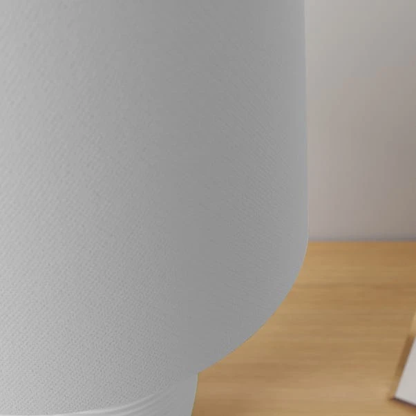 Dunelm Luna Stoneware Dove Grey Table Lamp 6 Dunelm Luna Stoneware Dove Grey Table Lamp - Image 4