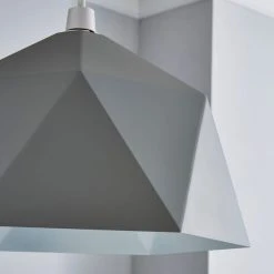 Dunelm Lily Geometric Easy Fit Pendant Grey -Dunelm Shop 1000165046 alt02