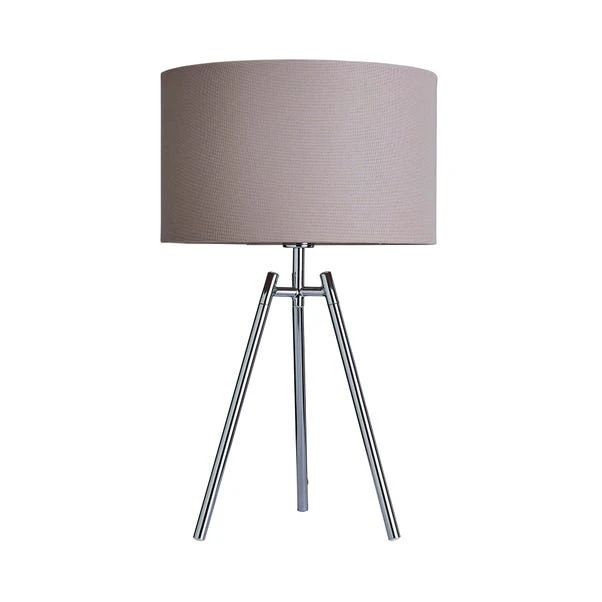 Dunelm Nora Tripod Table Lamp Chrome 7 Dunelm Nora Tripod Table Lamp Chrome - Image 5