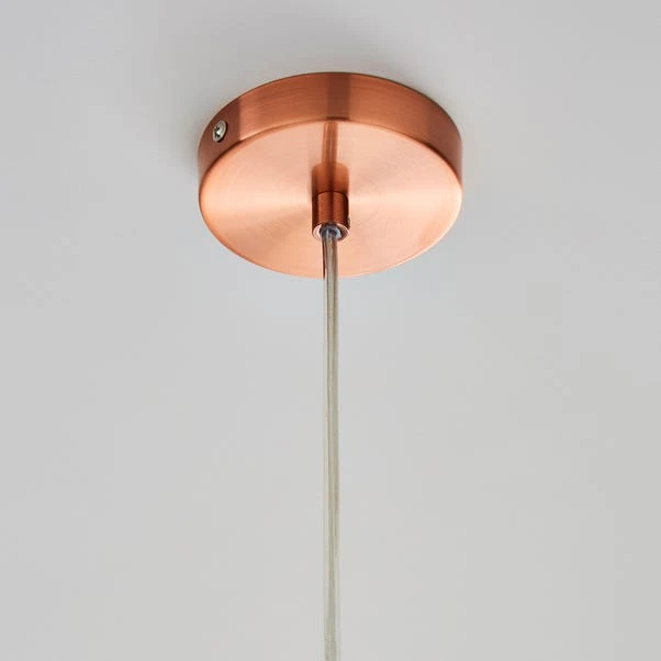 Dunelm Eden Pendant Ceiling Fitting Copper 6 Dunelm Eden Pendant Ceiling Fitting Copper - Image 4