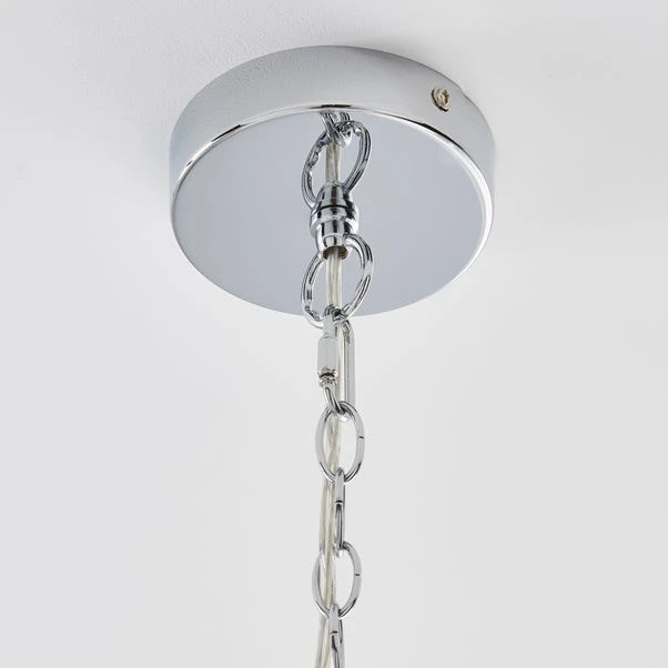 Dunelm Alister 9 Light Glass Ceiling Fitting 6 Dunelm Alister 9 Light Glass Ceiling Fitting - Image 4