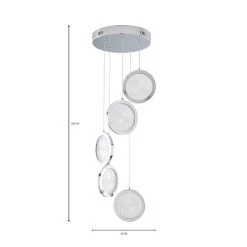Dunelm Cora Cluster Disc 5 Light Ceiling Fitting -Dunelm Shop 1000169126 alt07
