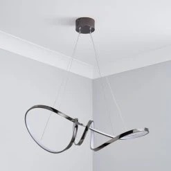 Dunelm Easton Dark Chrome LED Fitting 9 Dunelm Easton Dark Chrome LED Fitting -Dunelm Shop 1000169136 alt01