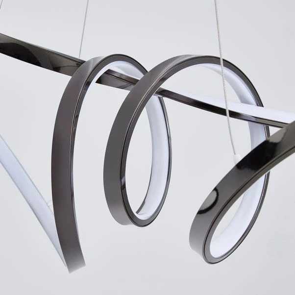 Dunelm Easton Dark Chrome LED Fitting 5 Dunelm Easton Dark Chrome LED Fitting - Image 3