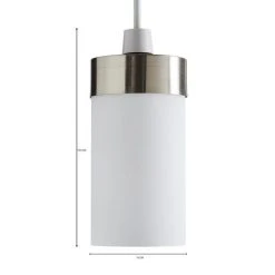Dunelm Ferris Satin Nickel Easy Fit Pendant 13 Dunelm Ferris Satin Nickel Easy Fit Pendant -Dunelm Shop 1000169151 alt07