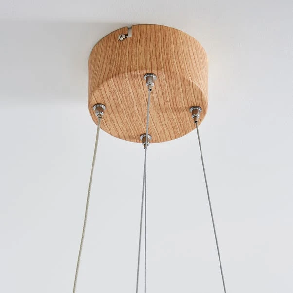 Dunelm Jaxson LED Wood Effect Ceiling Fitting 6 Dunelm Jaxson LED Wood Effect Ceiling Fitting - Image 4