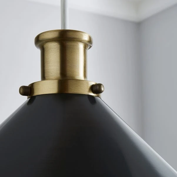 Dunelm Logan Grey Easy Fit Pendant 5 Dunelm Logan Grey Easy Fit Pendant - Image 3