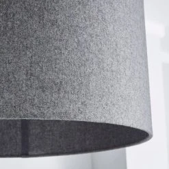Dunelm Marl Felt 45cm Grey Drum Shade 9 Dunelm Marl Felt 45cm Grey Drum Shade -Dunelm Shop 1000169200 alt02