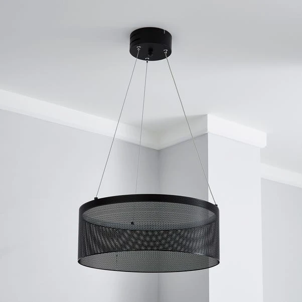 Dunelm Mesh Black LED Ceiling Fitting 4 Dunelm Mesh Black LED Ceiling Fitting - Image 2