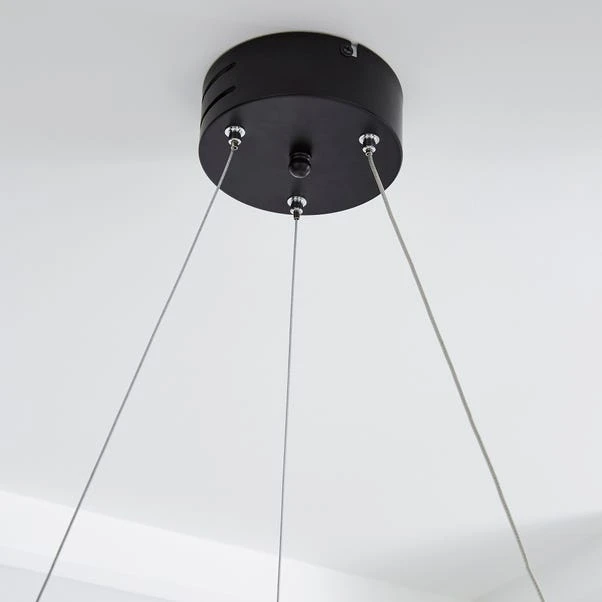 Dunelm Mesh Black LED Ceiling Fitting 6 Dunelm Mesh Black LED Ceiling Fitting - Image 4