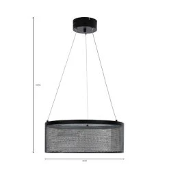 Dunelm Mesh Black LED Ceiling Fitting 13 Dunelm Mesh Black LED Ceiling Fitting -Dunelm Shop 1000169201 alt07