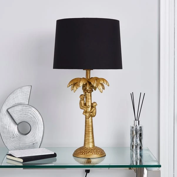 Dunelm Odisha Monkey On Palm Tree Table Lamp 4 Dunelm Odisha Monkey On Palm Tree Table Lamp - Image 2